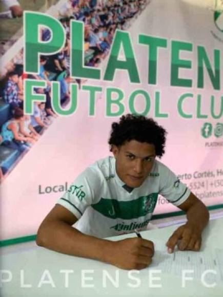 Ronny Campbell: Lateral izquierdo hondureño que firmó por tres años con el Platense de Puerto Cortés.