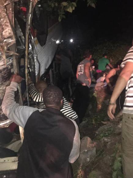 Las imágenes del trágico accidente en Nicaragua que deja al menos 16 migrantes muertos