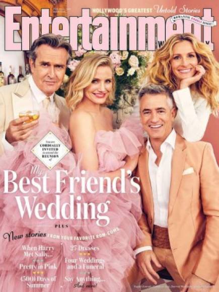 'Qué divertido pasar el día con algunos de mis mejores amigos', escribió Julia Roberts en Instagram al compartir la portada de la revista.