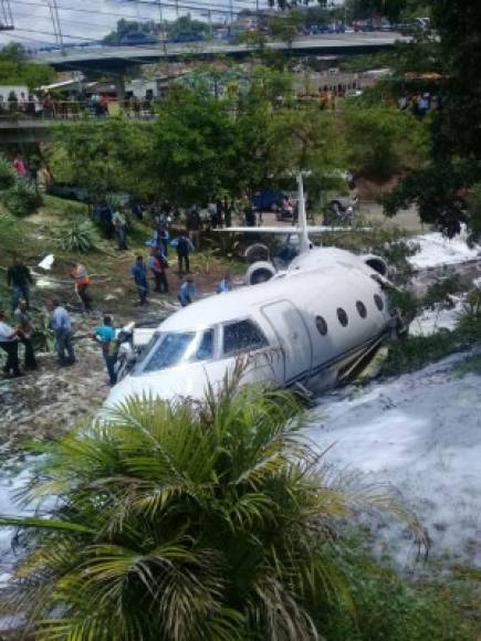 Imágenes del accidente aéreo en Toncontín