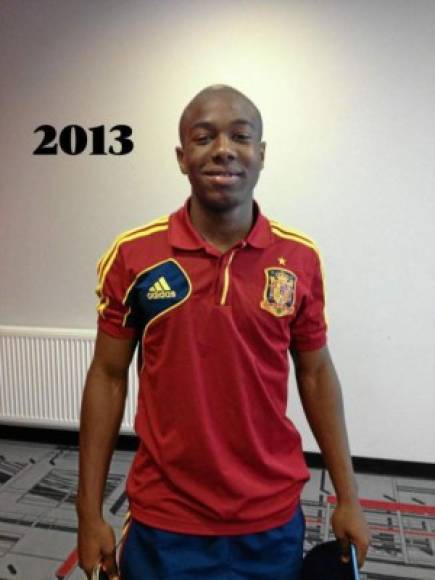El diario Marca publicó esta imagen de Adama Traoré del año 2013, en una concentración con selección juvenil de España.