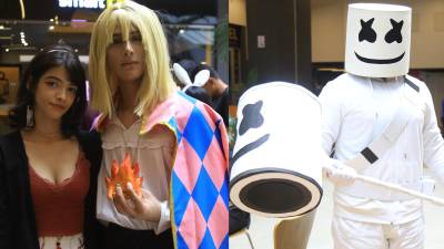 Los jóvenes presumieron sus caracterizaciones en la Anime World Convention.