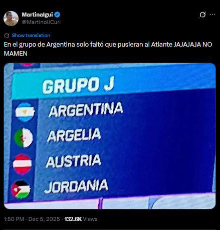 Revuelo por grupo de Argentina, Faitelson da pronóstico y dardo de Chepe Bomba