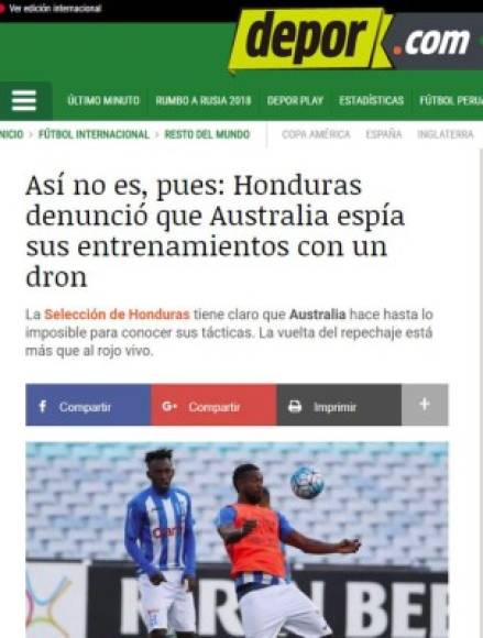 Hasta los portales peruanos han mencionado lo acontecido.