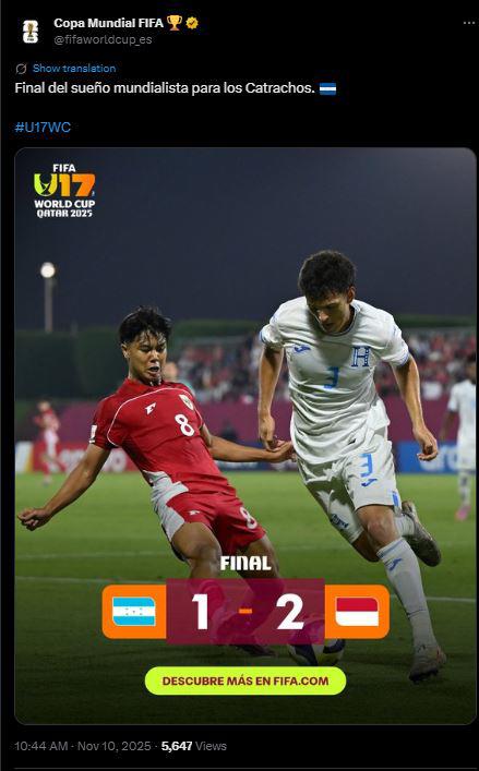 Honduras: No perdonan y esto dicen tras eliminación del Mundial Sub-17