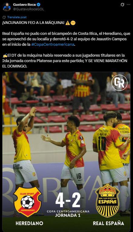 Prensa no perdona a Real España y ticos se mofan tras goleada: Inexplicable