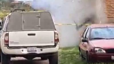 Un policía resultó herido al explotar una bomba cuando realizaban un allanamiento en una zona conflictiva de Guanajuato.