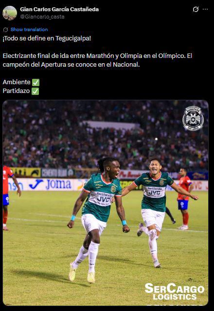 Revuelo tras final de ida Marathón vs Olimpia y señalan polémica acción
