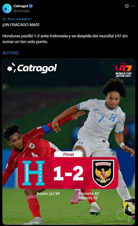 Honduras: No perdonan y esto dicen tras eliminación del Mundial Sub-17