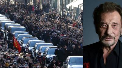 La multitudinaria ceremonia se llevó a cabo en los Campos Elíseos de París donde asistieron grandes personalidades francesas.