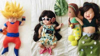 La pequeña Joey Marie Choi luce hermosa con los divertidos disfraces. Fotos: Instagram.