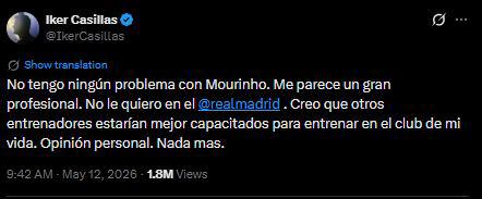 Rechaza regreso de Mourinho al Real Madrid: Otros estarían mejor capacitados