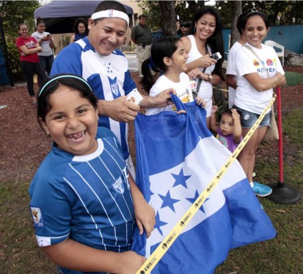 Locura total por Honduras en Fort Lauderdale