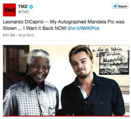 Leonardo DiCaprio reclama foto robada