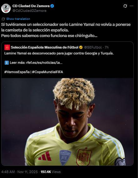 Indignación por lo que hizo Yamal con Selección de España; Barcelona reacciona