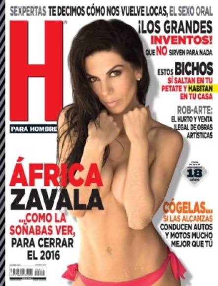 La actriz África Zavala más sexy que nunca.