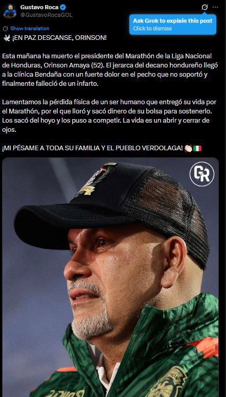 Consternación en Honduras por muerte de Orinson Amaya y hacen petición