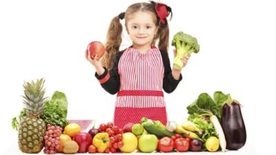 Los niños deben aprender a comer de todo.