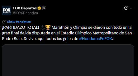 Revuelo tras final de ida Marathón vs Olimpia y señalan polémica acción