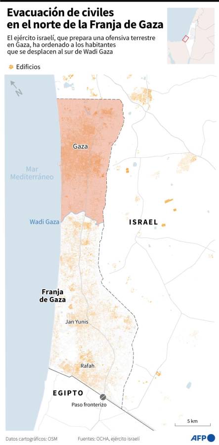 Muertos en Gaza por bombardeos israelíes alcanzan los 3,000