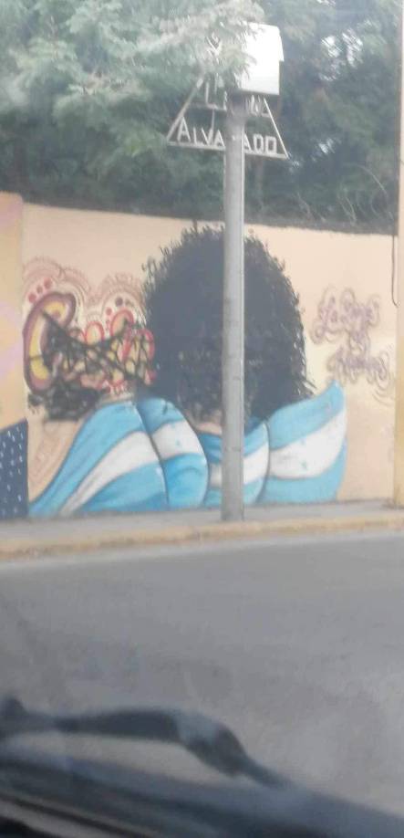 Sin embargo, antes de finalizar en 2023, mancharon el arte y lo dejaron irreconocible.