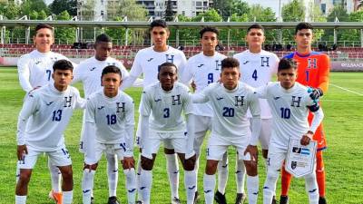 El 11 titular de la Sub-17 de Honduras que perdió ante Kosovo.
