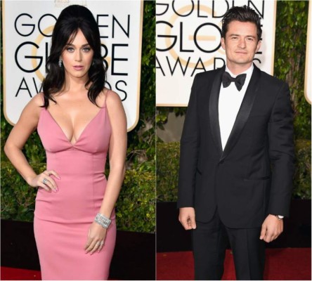 KATY PERRY Y ORLANDO BLOOM. El actor y la cantante fueron vistos coqueteando en la fiesta de los Globos de Oro de este año. Desde entonces han sido inseparables.
