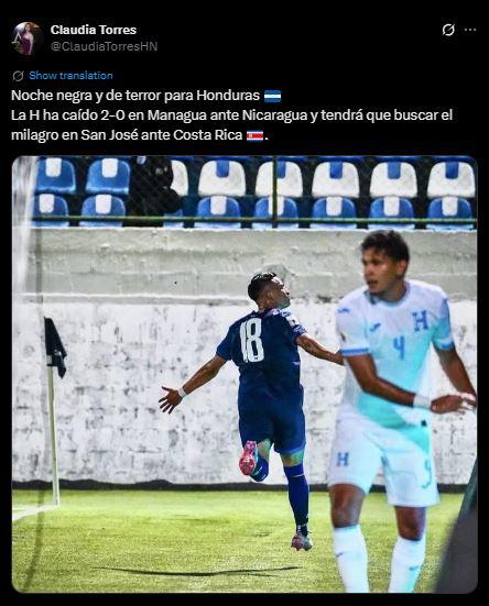 Señalan al culpable tras caída de Honduras vs Nicaragua y famosos reaccionan