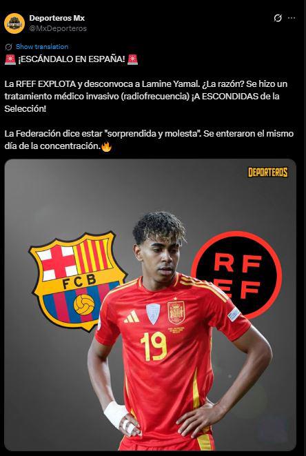 Indignación por lo que hizo Yamal con Selección de España; Barcelona reacciona
