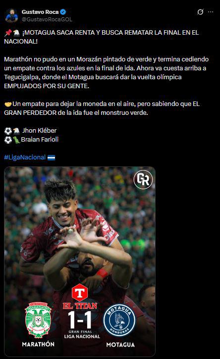 Prensa reacciona tras la final Marathón vs Motagua y esto dicen de Farioli
