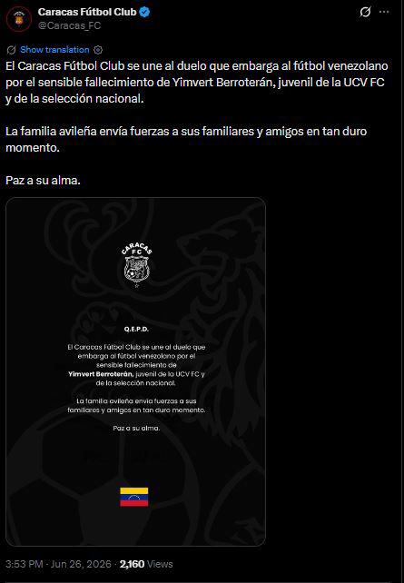 Luto: Encuentran muerto a futbolista tras devastador terremoto en Venezuela