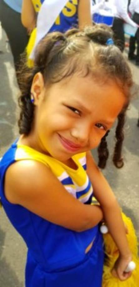 La pequeña Viviana Vargas de la Blue House School.