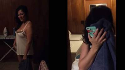 Tremenda sorpresa se llevó esta joven señalada como 'infiel'.