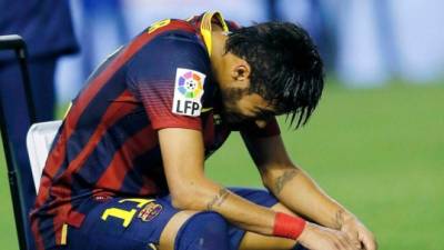 El brasileño Neymar lamentó la derrota y también la lesión contra Real Madrid.