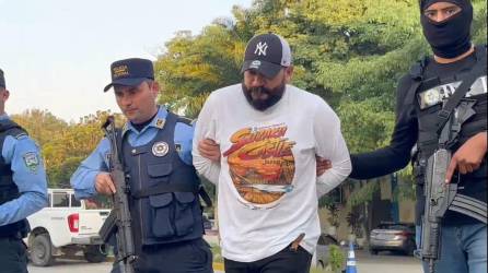 ”El Kike” fue detenido por la Policía Nacional en San Pedro Sula.