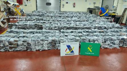 Paquetes de cocaína decomisada en España | Fotografía de archivo