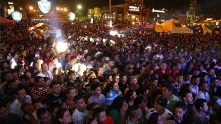 Foto de archivo de una actividad de la Feria Juniana en San Pedro Sula.