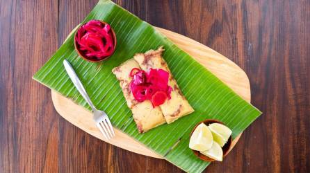 El tamal pisque es parte de la gastronomía hondureña.