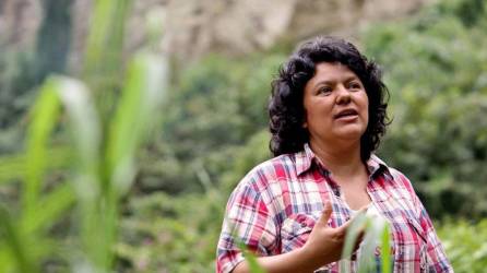 Berta Cáceres, líder ambientalista asesinada en 2016, en Honduras.