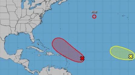 La depresión tropical Cinco se formó este jueves en aguas del Atlántico sin que de momento represente una amenaza.