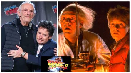 Christopher Lloyd y Michael J. Fox se reencontraron 37 años después.