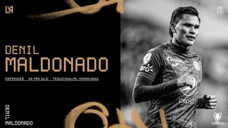 El LAFC hizo oficial el fichaje del hondureño Denil Maldonado.