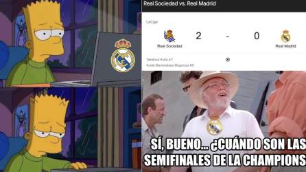 El Real Madrid cayó ante la Real Sociedad (2-0) y los memes no se hicieron esperar.