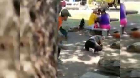 Video del hombre que agredió a una mujer en La Ceiba.