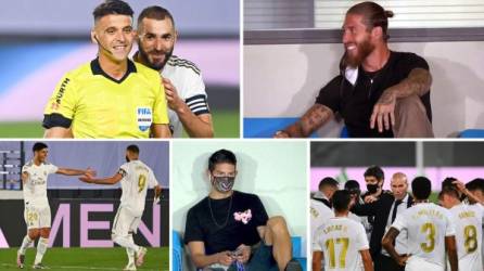 Las imágenes que dejó la victoria del Real Madrid (2-0) sobre el Alavés en la jornada 35 de la Liga Española y que acerca al equipo blanco al título.