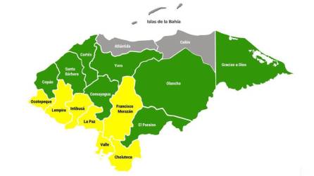 Solo Atántida, Colón e Islas de la Bahía no están en alerta.