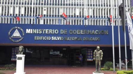 Instalaciones del edificio del Ministerio de Gobernación de Nicaragua.