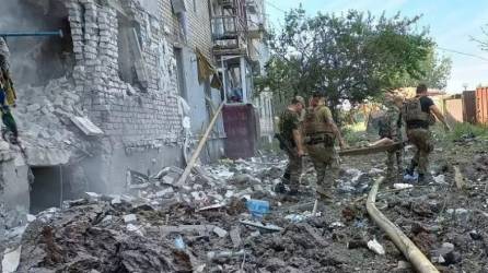 Varios mercenarios rusos resultaron heridos en el ataque a su base en Ucrania.