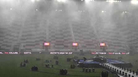 Una fiesta y una fuerte tormenta recibieron a Messi previo a ser presentado con el Inter Miami de la MLS de los Estados Unidos.