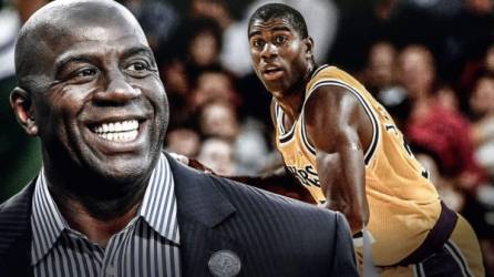 'Magic' Johnson dejó su huella en la NBA con los Lakers.